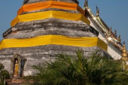 Large stupa with cloths