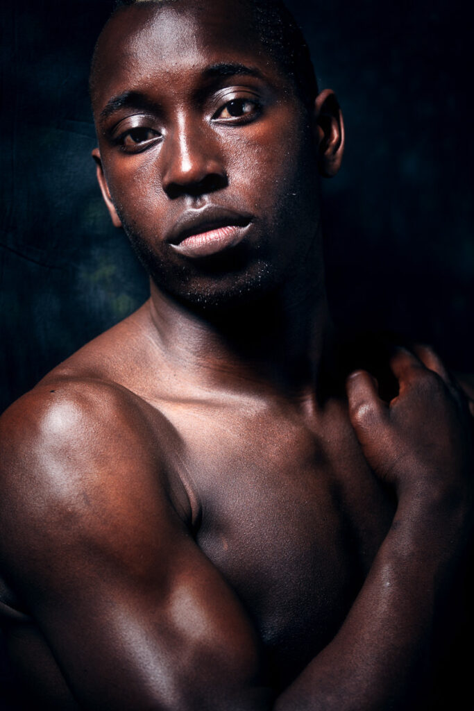Male model Gavin dark portrait