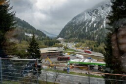 De Brennerpas vanuit de trein