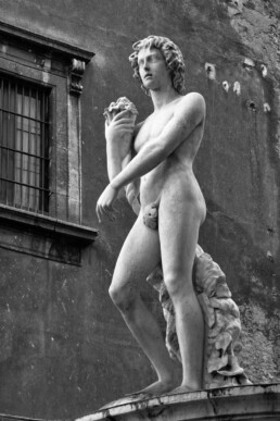 Beeld bij Fontana dell'Amenano