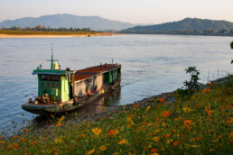 Boat in the Mekong River