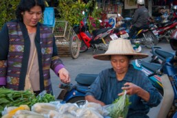 Women at food stall
